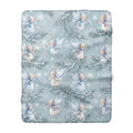 Winter Fairies & Snowflakes Sherpa Fleece Blanket Ethereal Holiday Throw