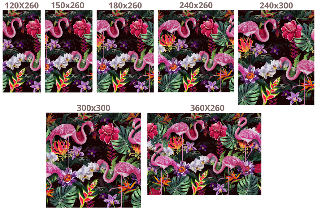 Pink Flamingo Tropical Jungle Wall Mural | Bold Maximalist Botanical Peel and Stick Wallpaper