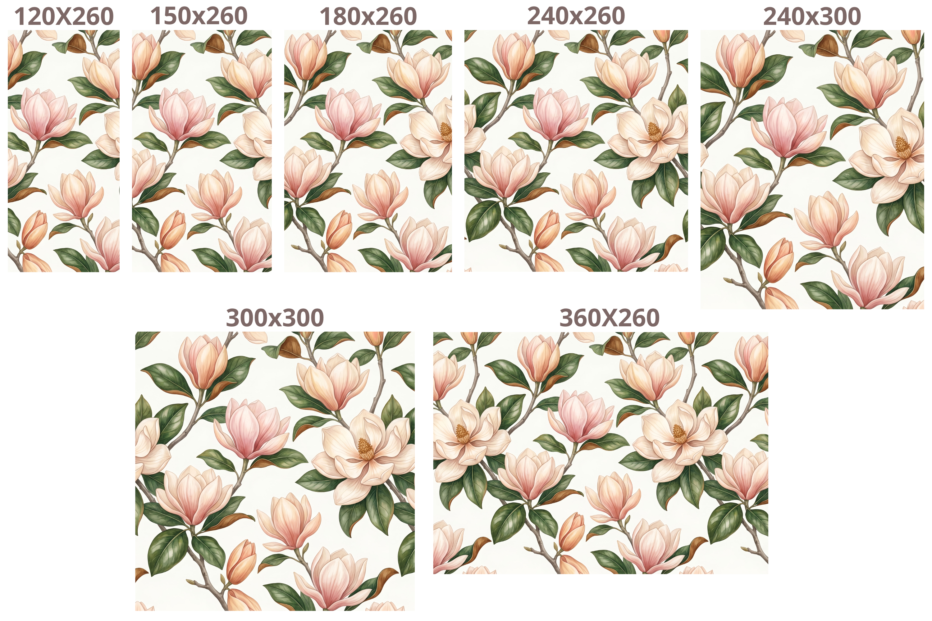 Pink Magnolia Floral Wallpaper Premium Peel and Stick, Romantic Bedroom & Nursery Wall Decor