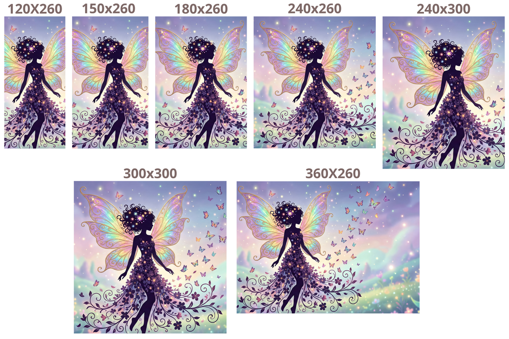 Fairy Silhouette Wall Mural Pastel Purple Butterfly Rainbow Wings Girls Room Peel and Stick Wallpaper