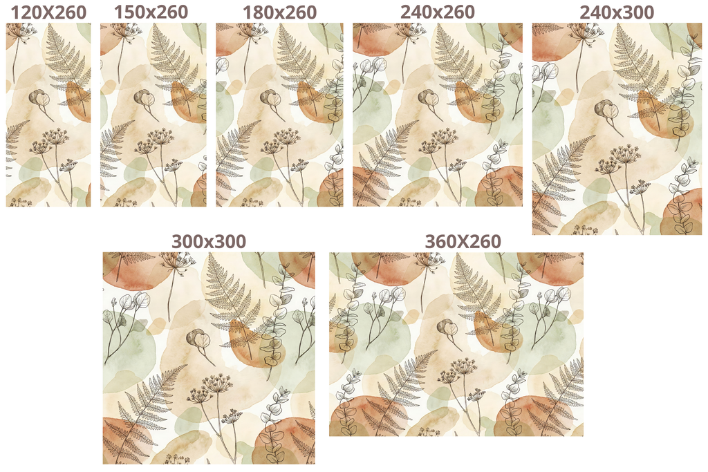Botanical Wallpaper | Sage Green Boho Watercolour Fern Eucalyptus Design