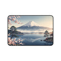 Vintage Mount Fuji Desk Mat Serene Japanese Landscape & Sakura Art Pad