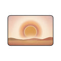 Minimalist Boho Sunset Desk Mat Warm Desert Landscape Art Aesthetic Pad