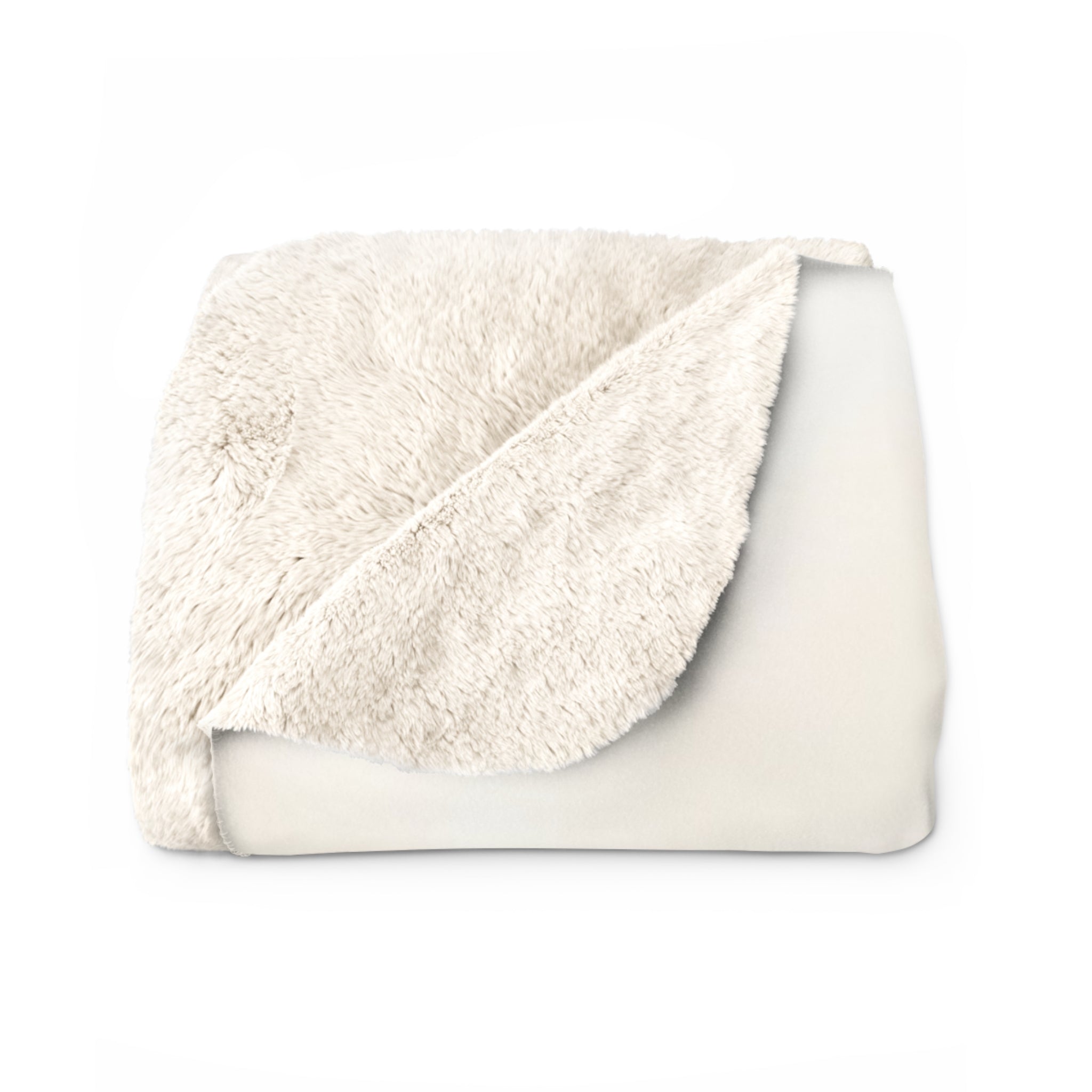 Watercolor Woodland Bear & Fawn Sherpa Fleece Blanket Neutral Nursery Throw