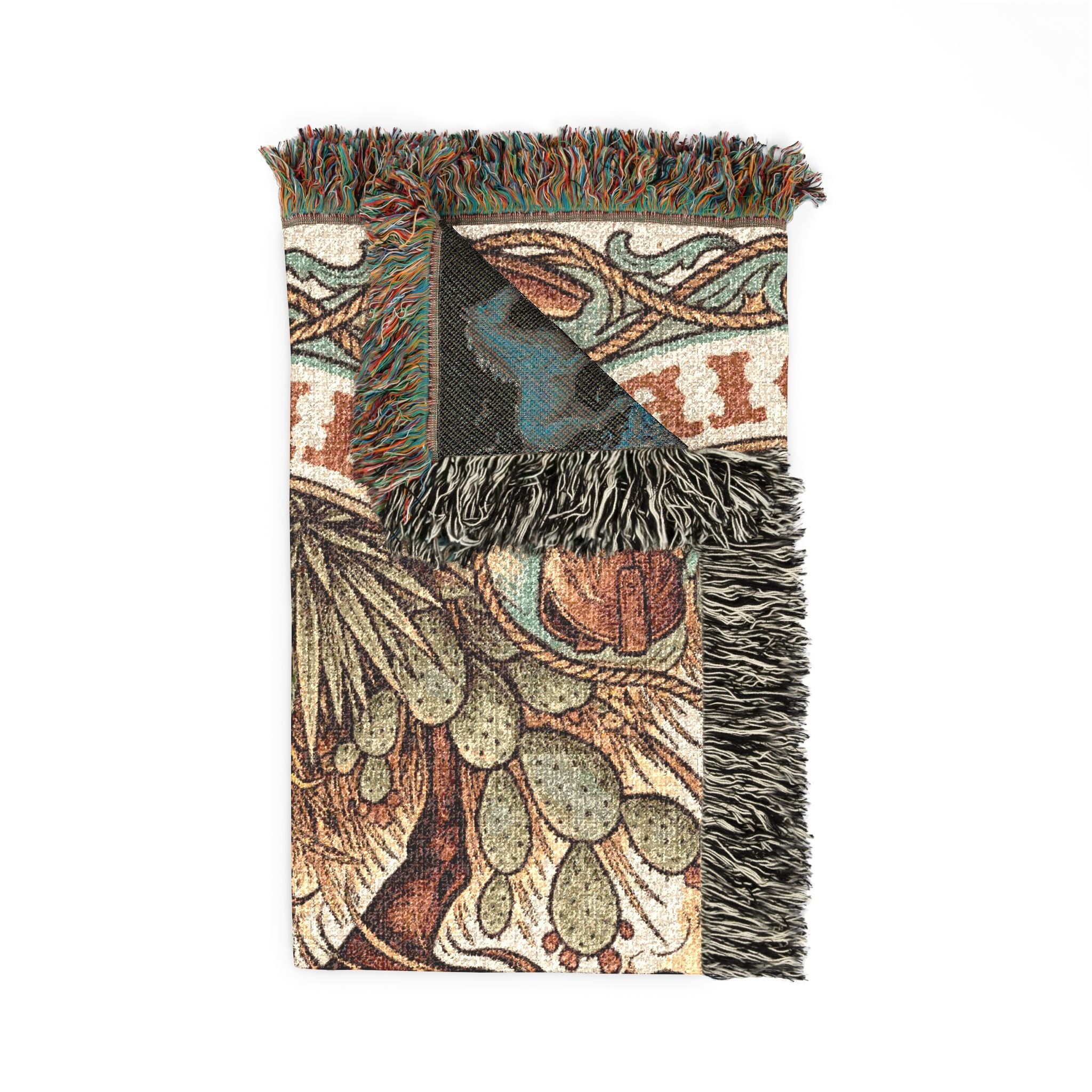 Vintage Western Wild Horse Woven Throw Blanket Southwestern Cowboy Tapestry