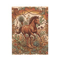 Vintage Western Wild Horse Plush Throw Blanket Cowboy Desert Velvety Blanket