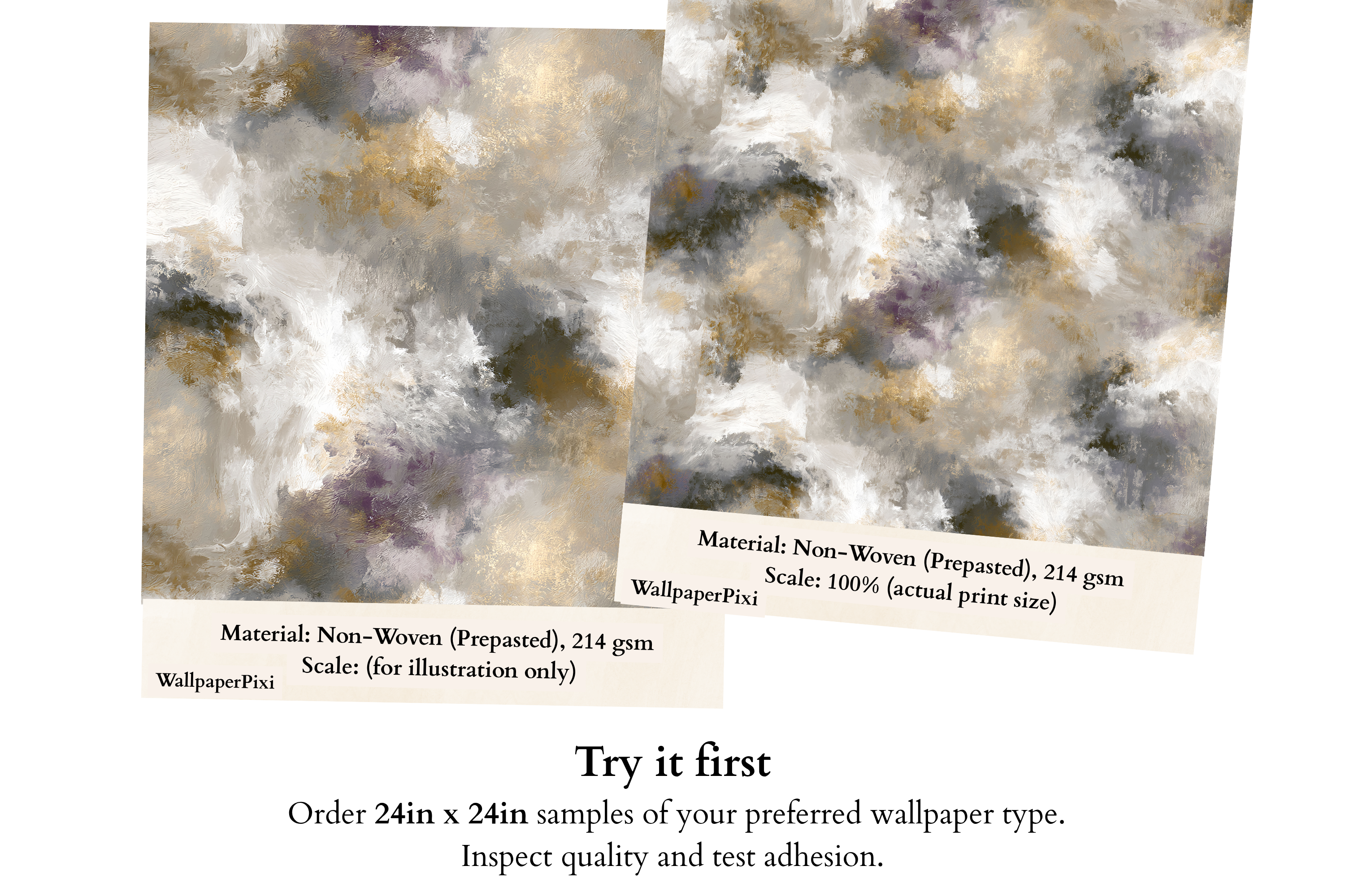 Faux Aged Plaster Limewash Wallpaper Moody Abstract Textured Venetian Wall Mural