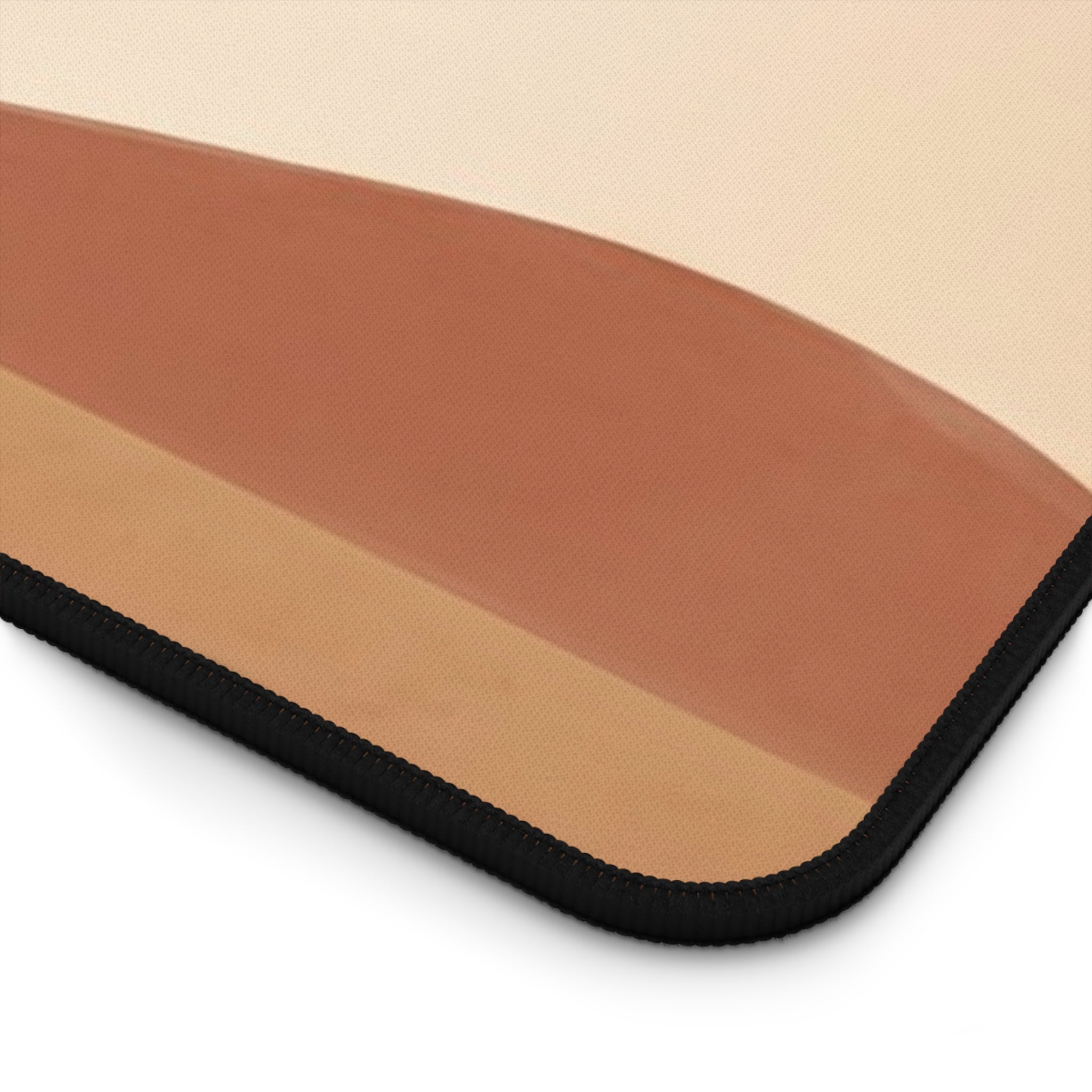 Minimalist Boho Sunset Desk Mat Warm Desert Landscape Art Aesthetic Pad