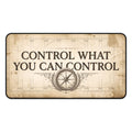 Vintage Stoic Quote Desk Mat "Control What You Can Control" Office Pad