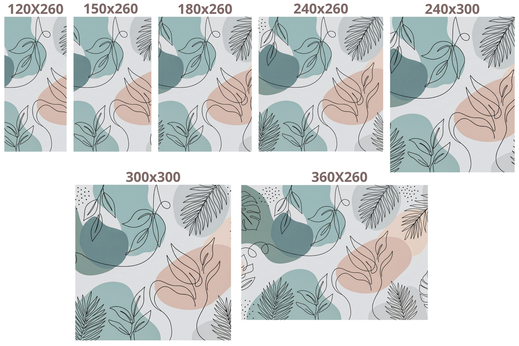Abstract Line Art Botanical Wall Mural Pastel Organic Boho Peel Stick Wallpaper