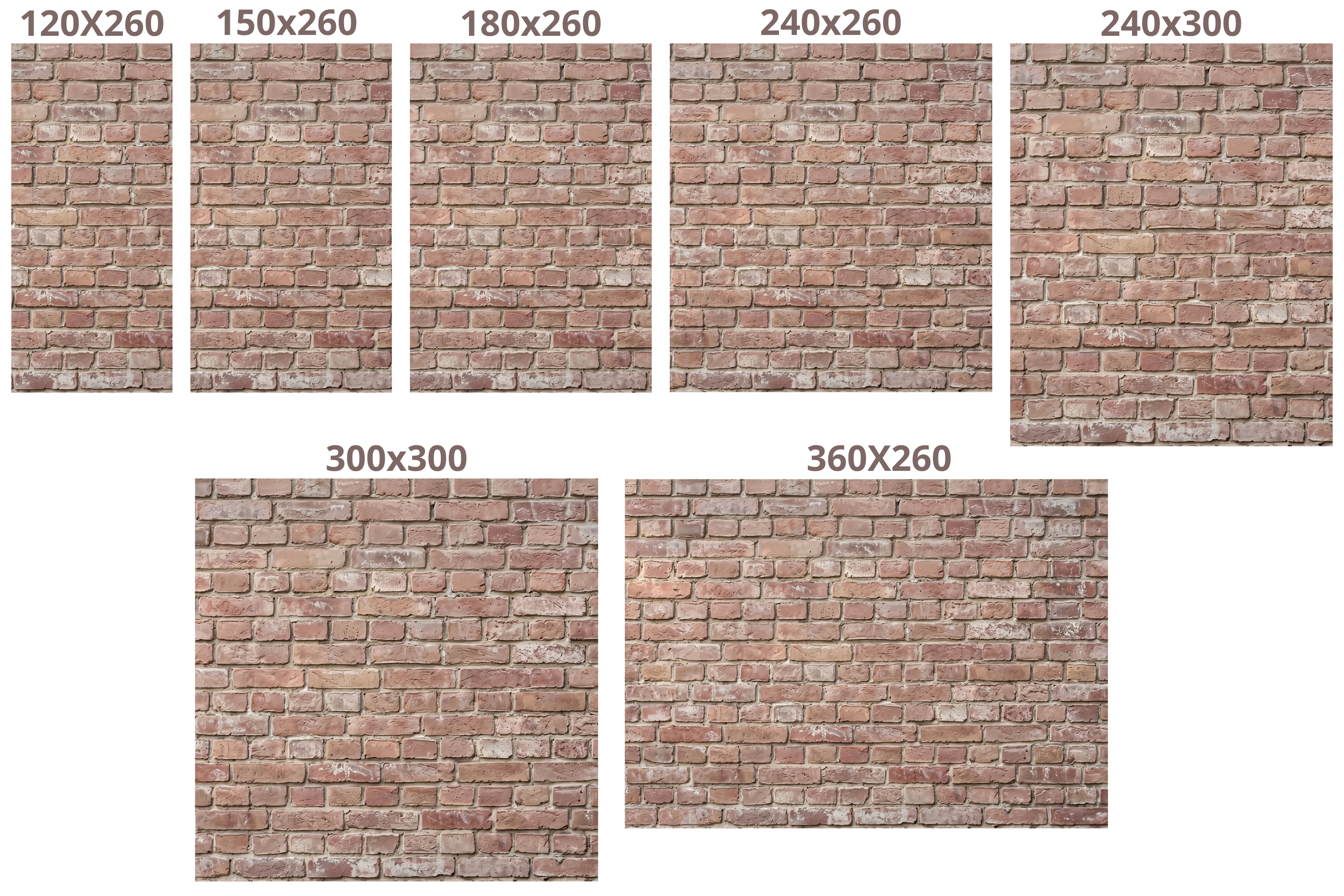 Authentic Weathered Red Brick Wall Mural Industrial Loft Peel and Stick Wallpaper