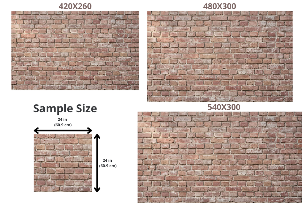 Authentic Weathered Red Brick Wall Mural Industrial Loft Peel and Stick Wallpaper