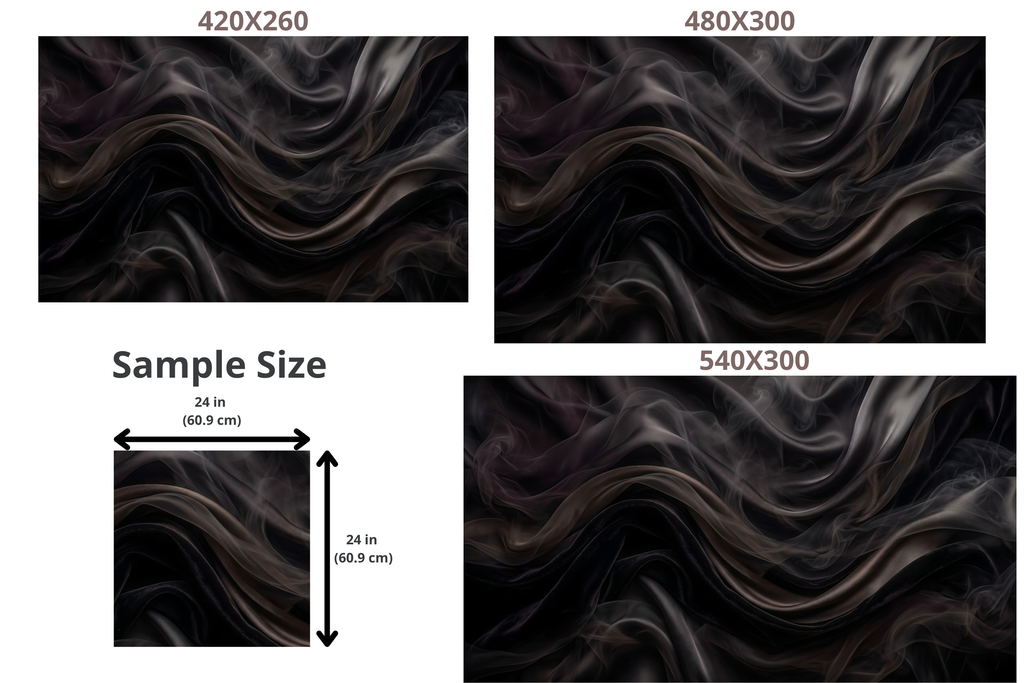 Dark Smoky Silk & Velvet Peel and Stick Mural Moody Ethereal Fabric Wallpaper
