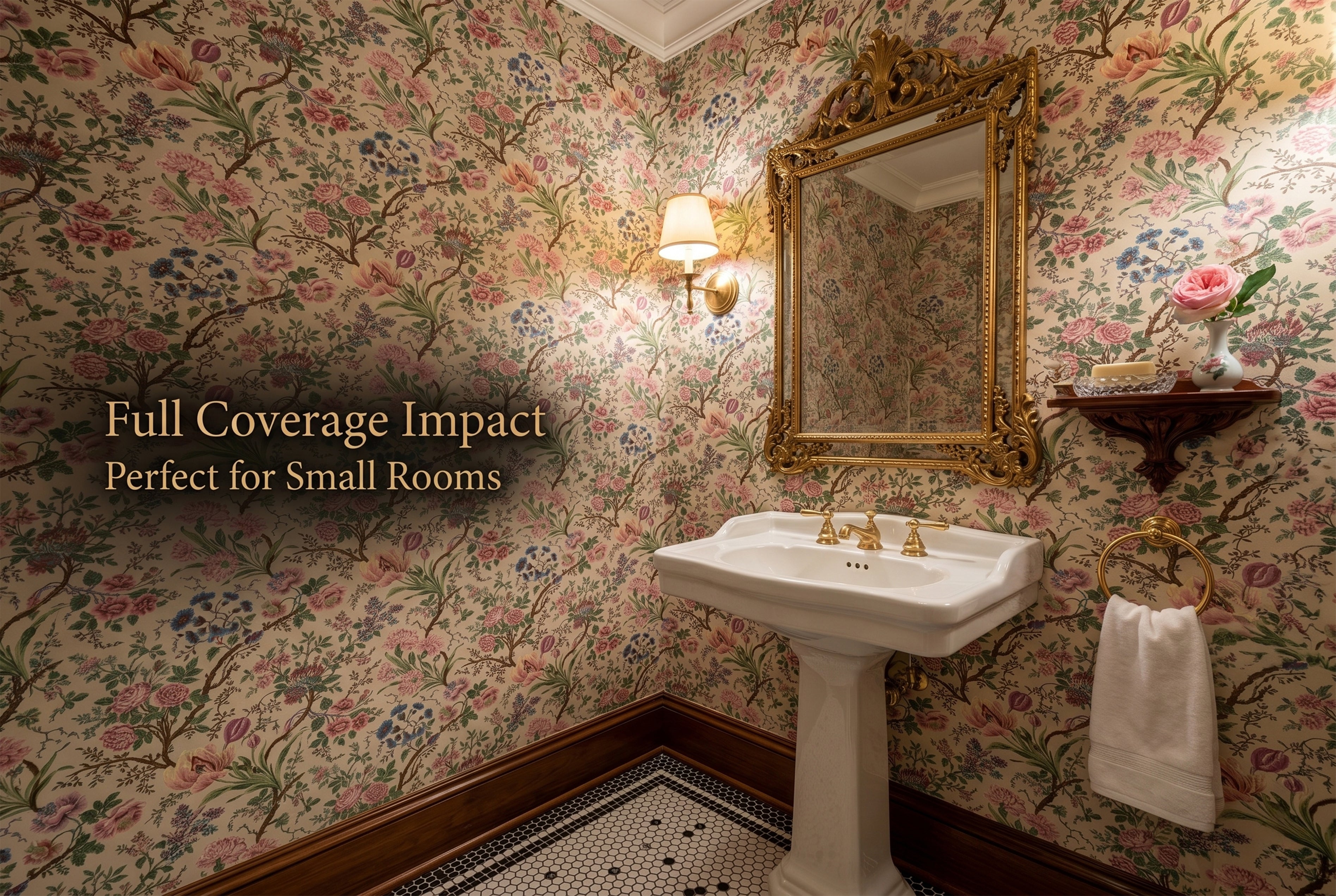 Vintage Cottagecore Floral Wallpaper | Botanical Wildflower Garden Print