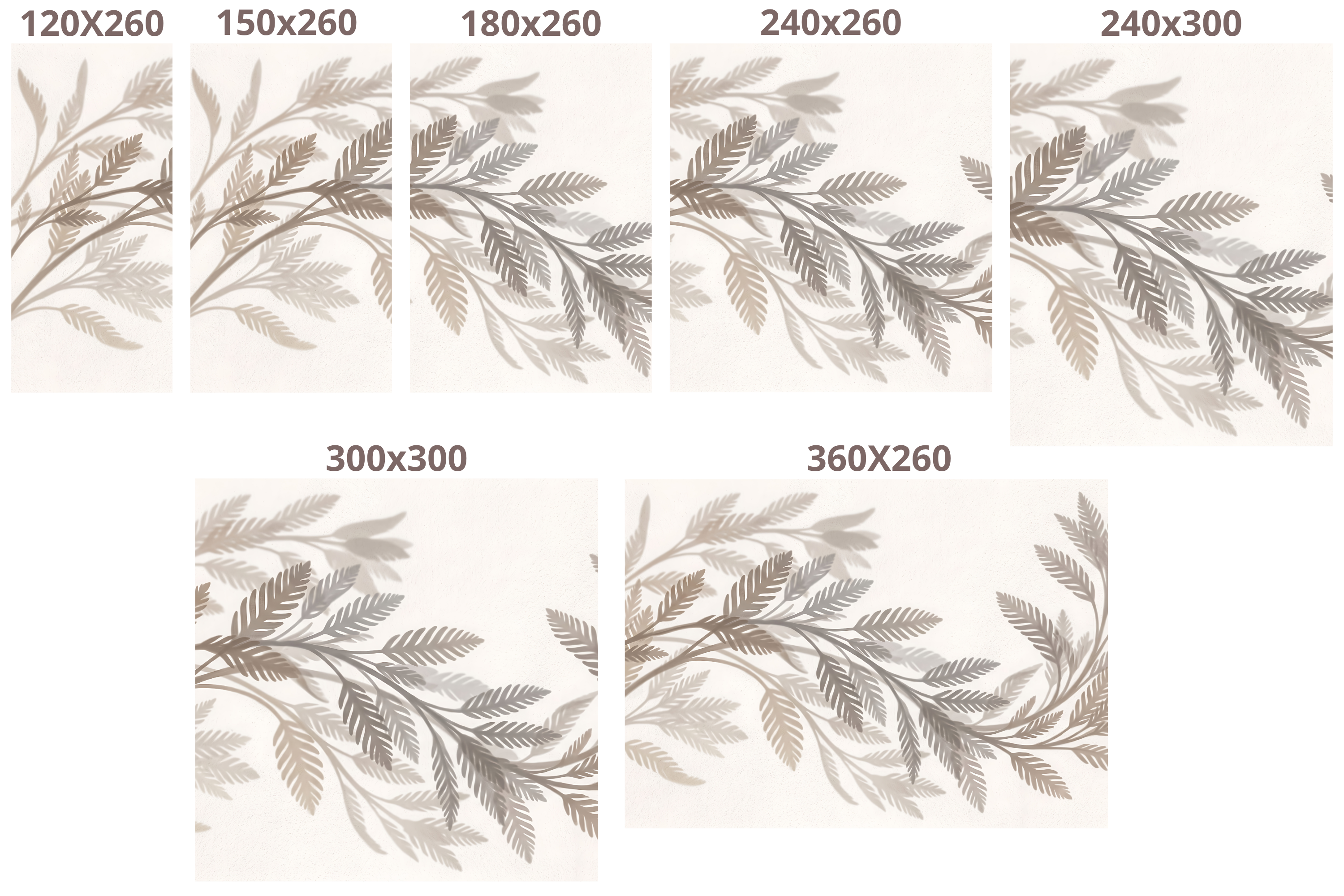 Minimalist Botanical Shadow Wall Mural Elegant Neutral Japandi Leaf Wallpaper