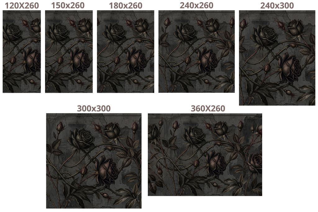 Moody Gothic Rose Vine Wall Mural Dark Botanical Grunge Peel Stick Wallpaper