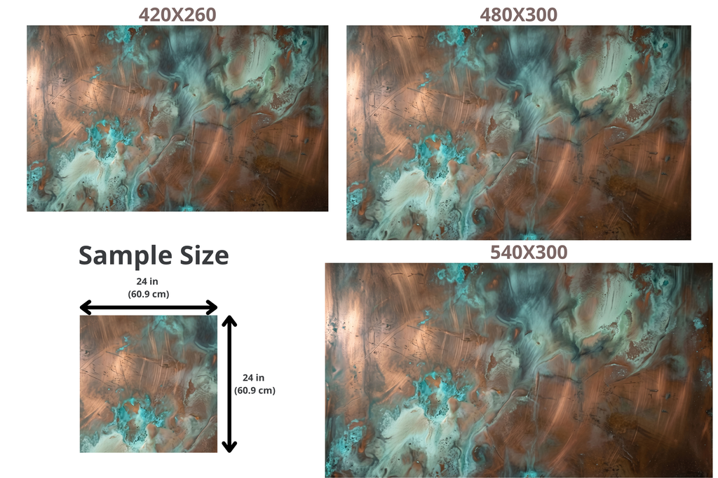 Rustic Oxidized Copper Patina Wall Mural Industrial Verdigris Peel Stick Wallpaper