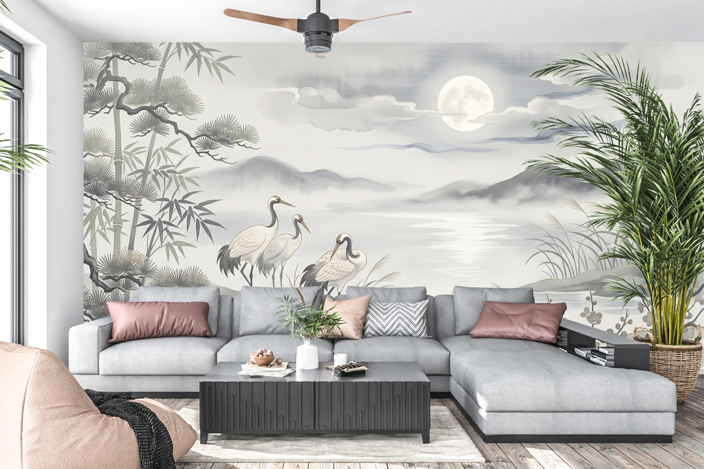 Acts as a sophisticated, large-scale piece of heritage art, anchoring the room with rich, worldly character and gentle movement.